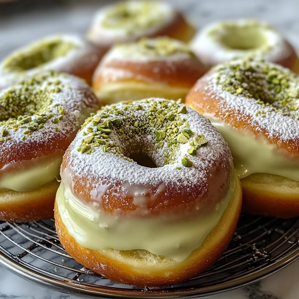Pistachio Cream Donuts