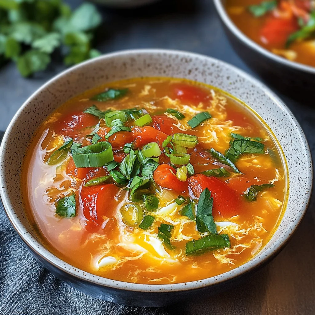 Tomato Egg Drop Soup